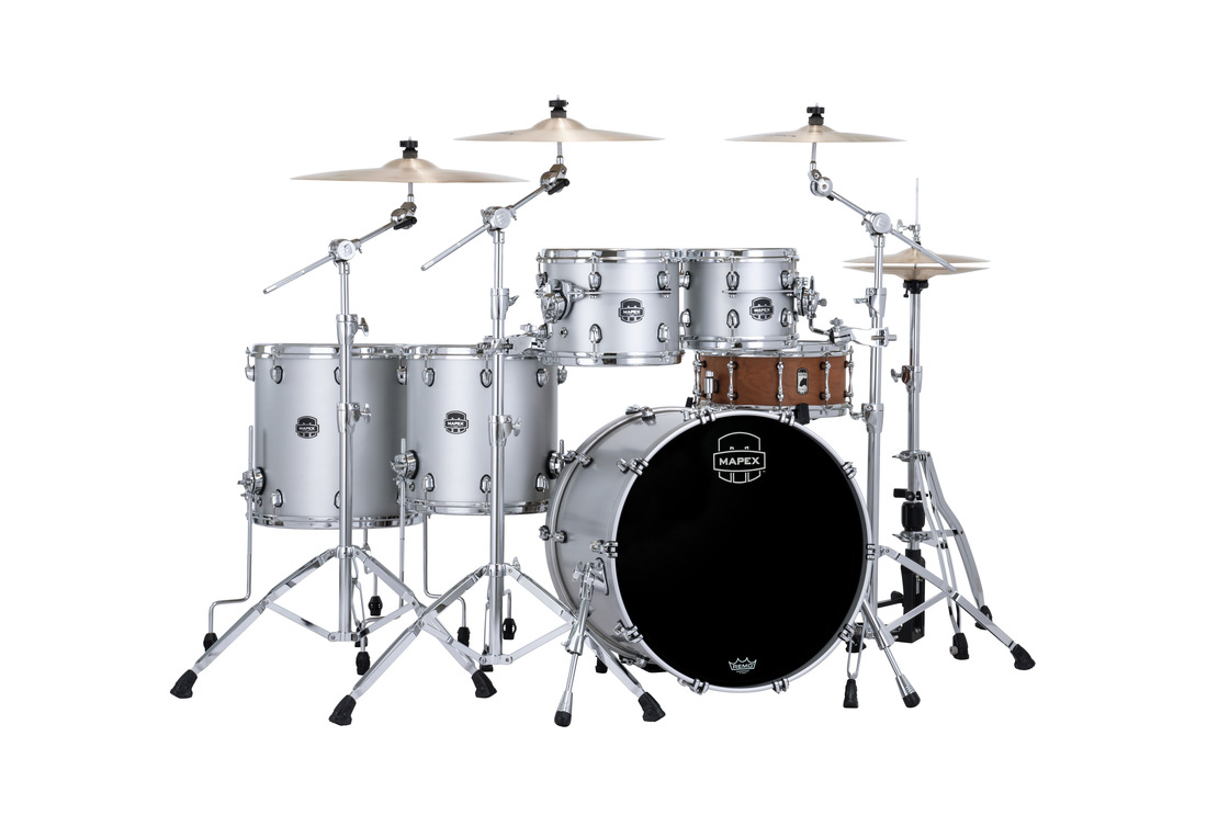 Mapex Saturn Evolution Birch/Walnut 22'' 4pc, Gun Metal Grey na  Gear4Music.com